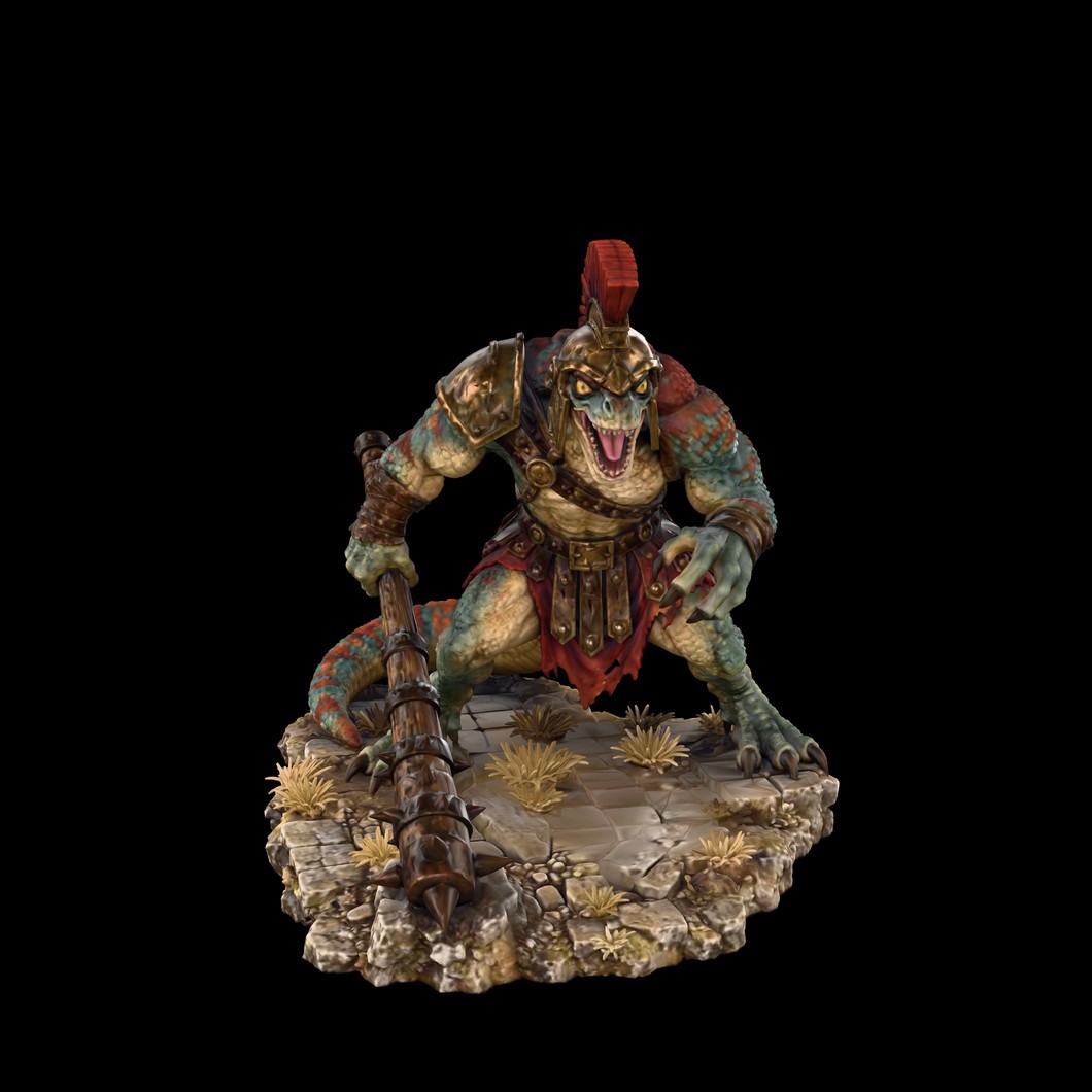 Coloured digital render of the Skarrik STL